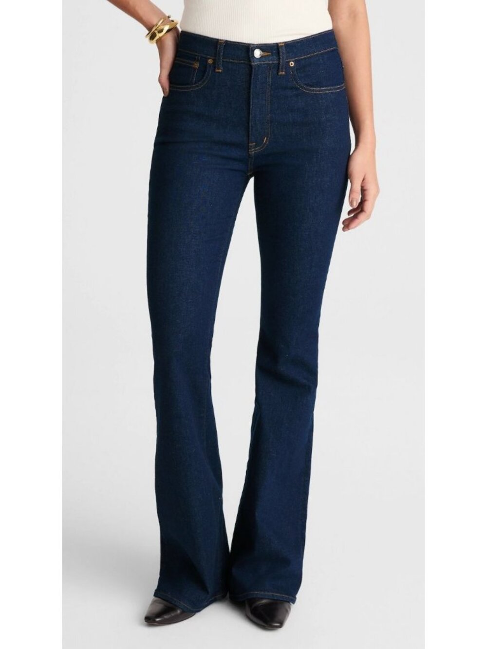 Madewell The Stretch Flare Jeans Rinse Wash Size 27 NWT NX995